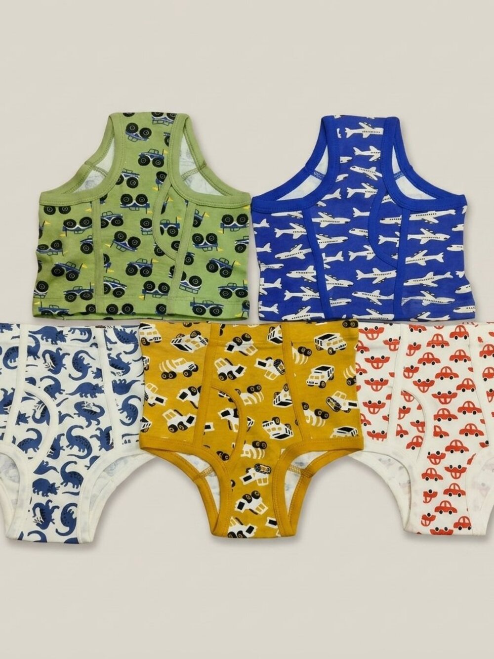 Animal 5 Size M - Boys Briefs Underwear Variety Pack Trucks Airplanes Dinosaur